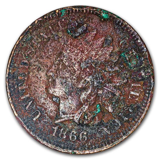 1866 Indian Head Cent Cull 1866 Indian Head Cent Cull